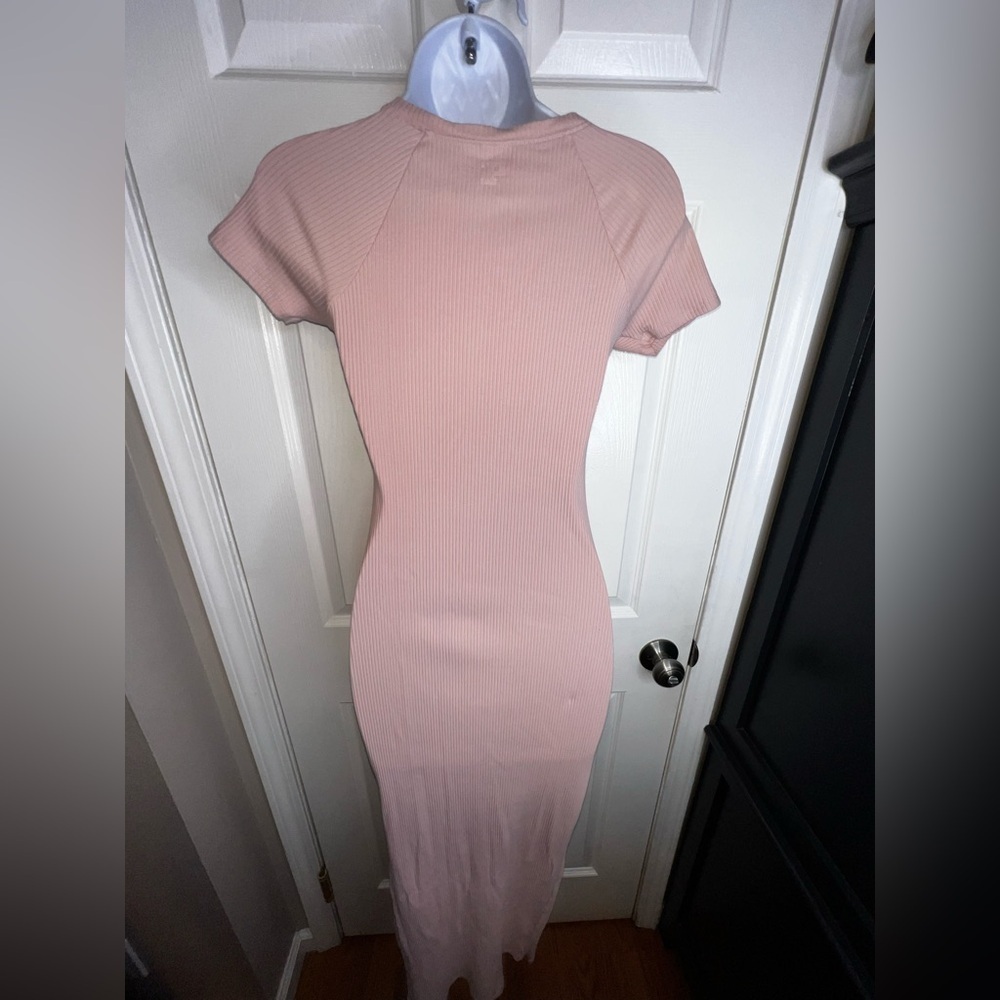 Victoria's Secret PINK Women’s X Small Wanna Be Pink Short Sleeve Midi Dress XS - Picture 14 of 15